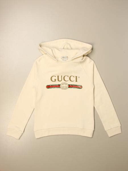 felpa gucci per bambini|Gucci Felpa bambino in jersey di cotone.